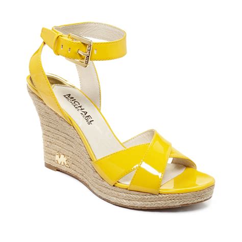 Women's Yellow Wedges 